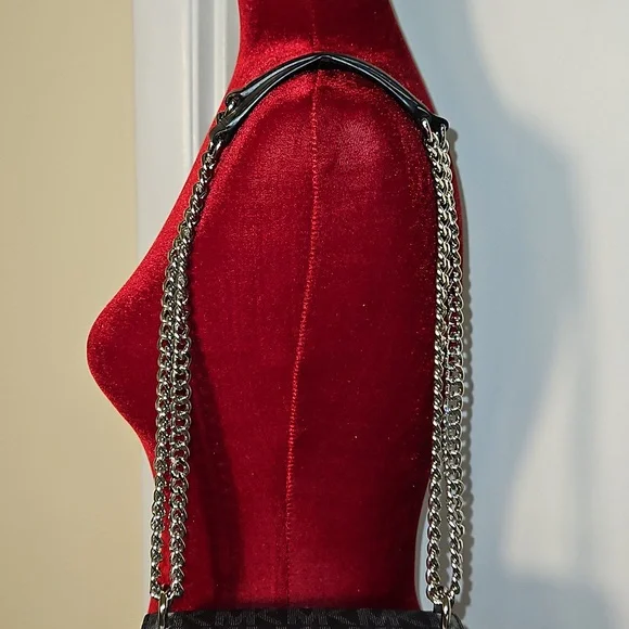 Michael Kors Dark Gray Crossbody Bag with Chain Strap - Picture 3 of 8